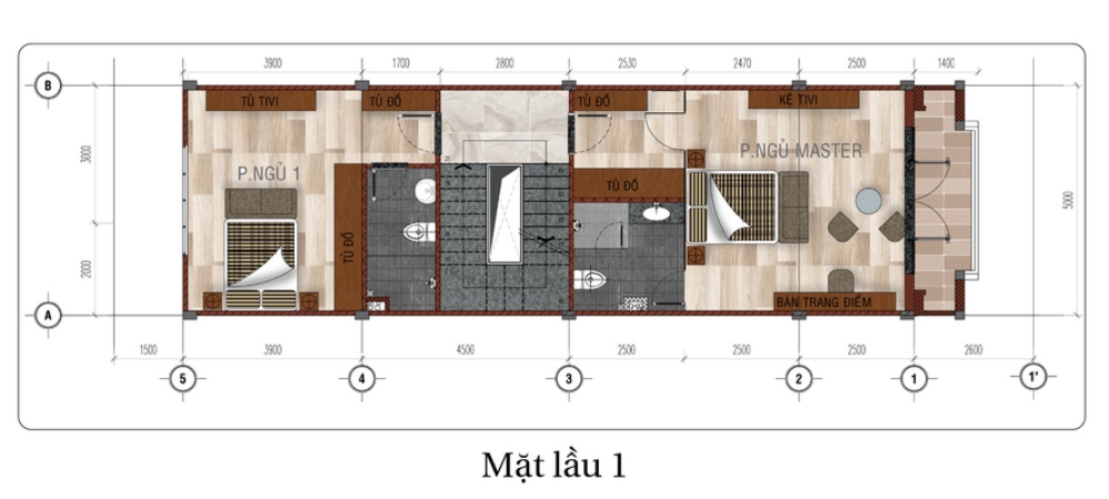 Mặt bằng nhà phố dự án Levata City