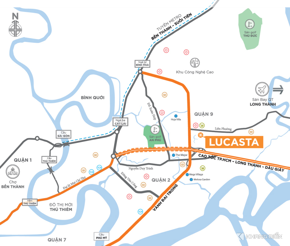 Vị trí dự án Lucasta Villa