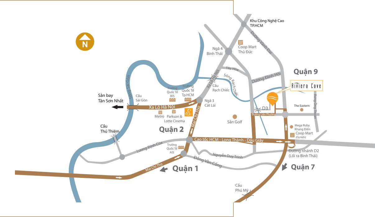 Vị trí dự án Riviera Cove