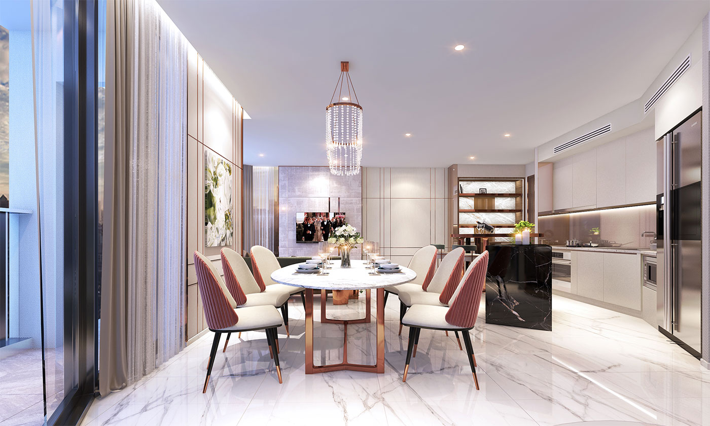 Căn hộ mẫu dự án Thảo Điền Green
