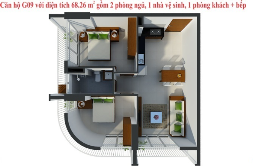 Mặt bằng Căn G09