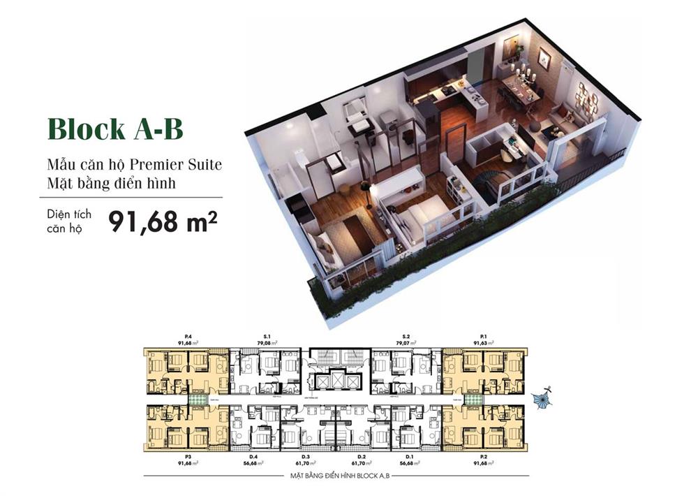 Mặt bằng Căn Premier Suite