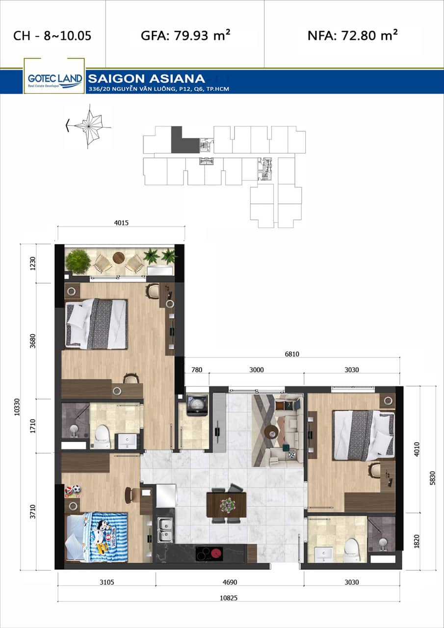 Mặt bằng CH-8.05