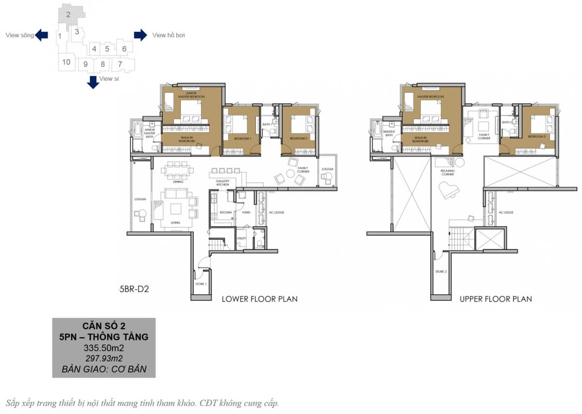 Mặt bằng Duplex số 2