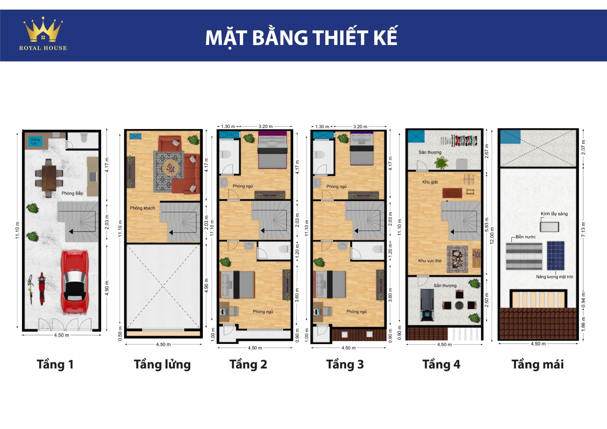 Mặt bằng nhà dự án Royal House