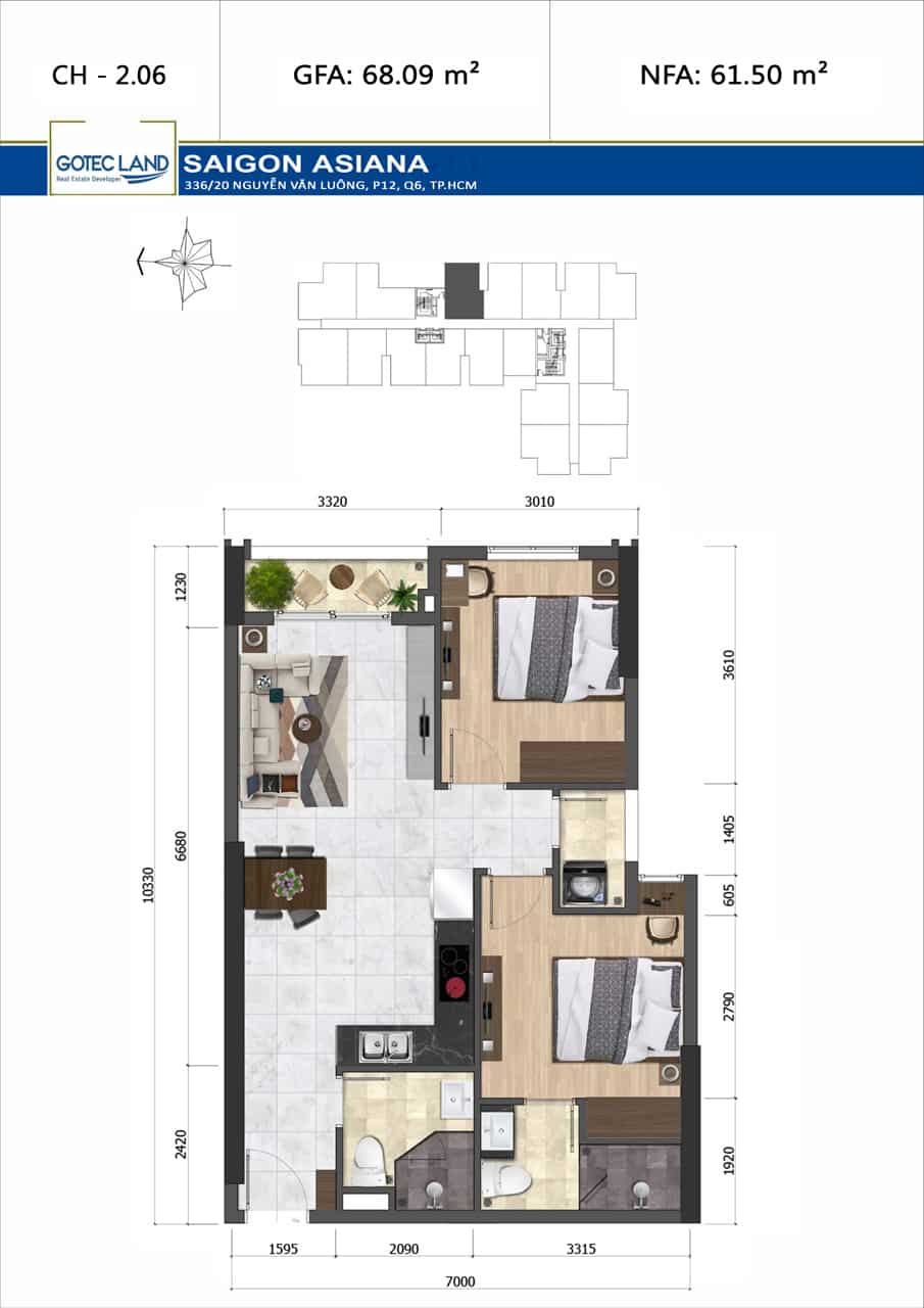 Mặt bằng CH-2.06