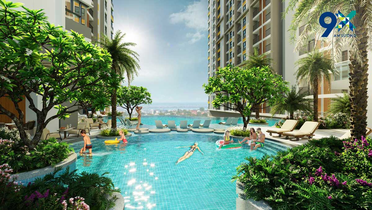 Nội khu dự án 9x An Sương