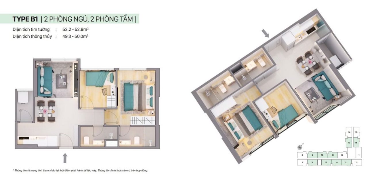 Mặt bằng B1 (Block D)