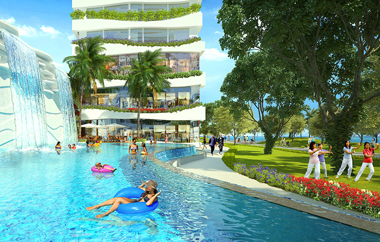 Hồ bơi dự án Diamond Lotus Riverside