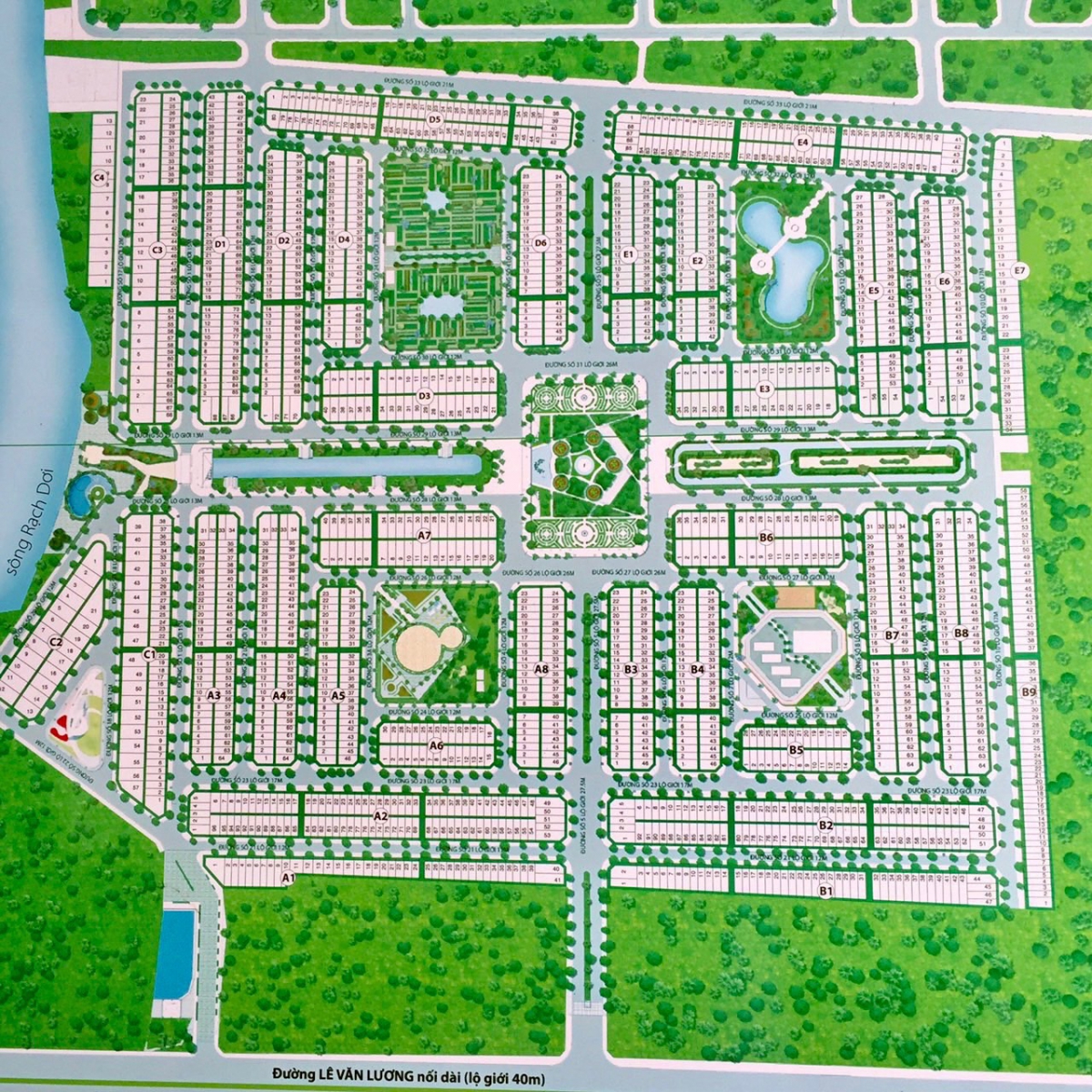 Phân khu dự án Saigon Village