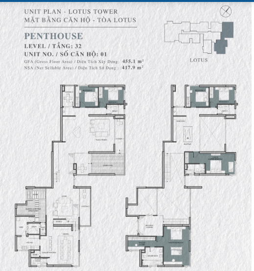 Mặt bằng Penthouse 01