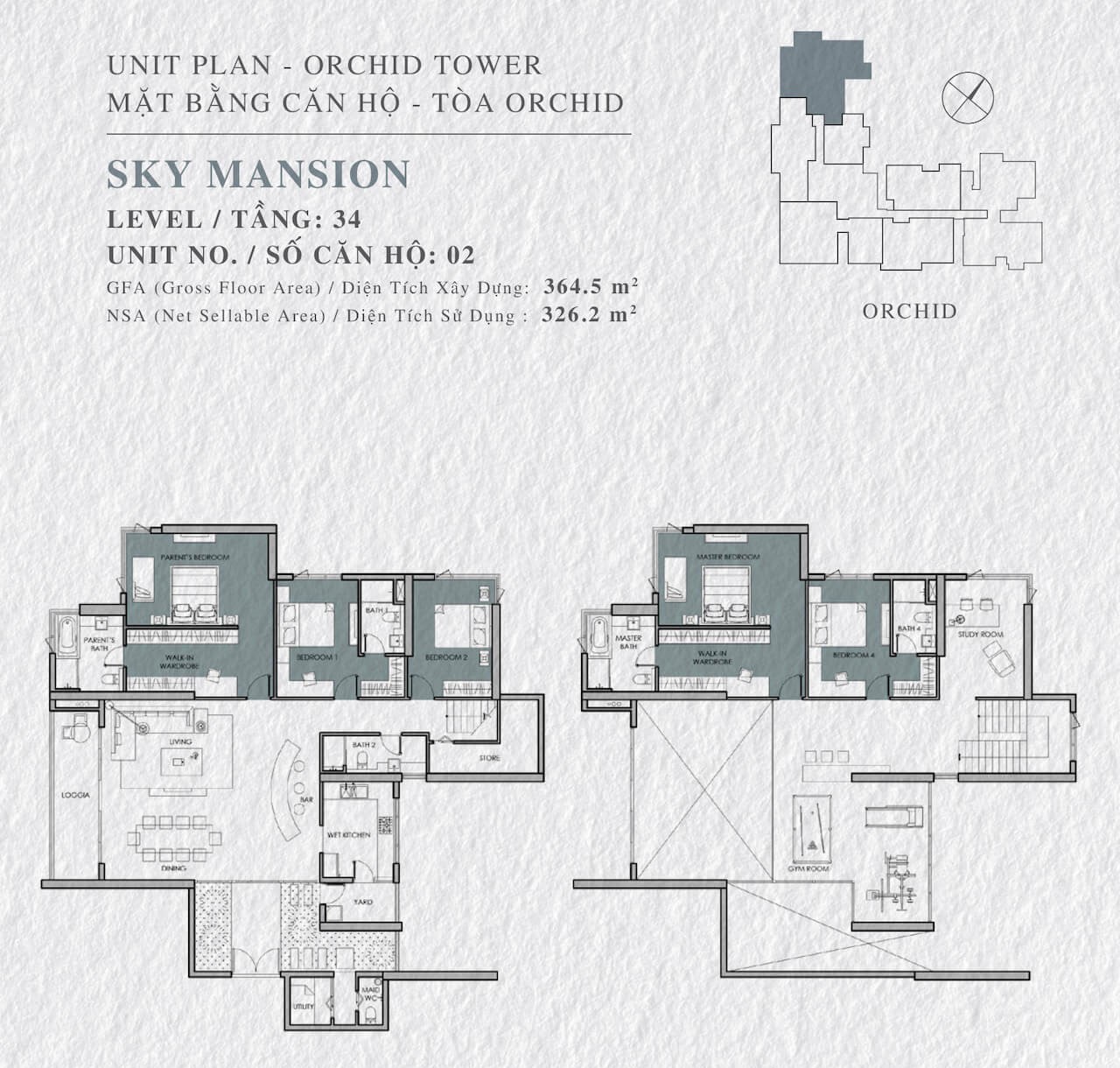 Mặt bằng Sky Mansion số 2