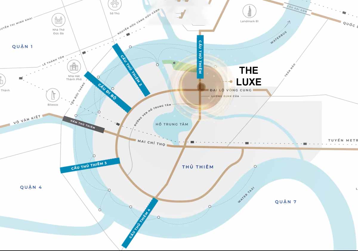 Vị trí dự án The Luxe