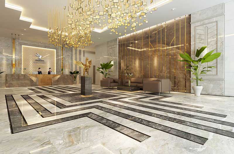 Sảnh lễ tân tại Sunshine City Sài Gòn