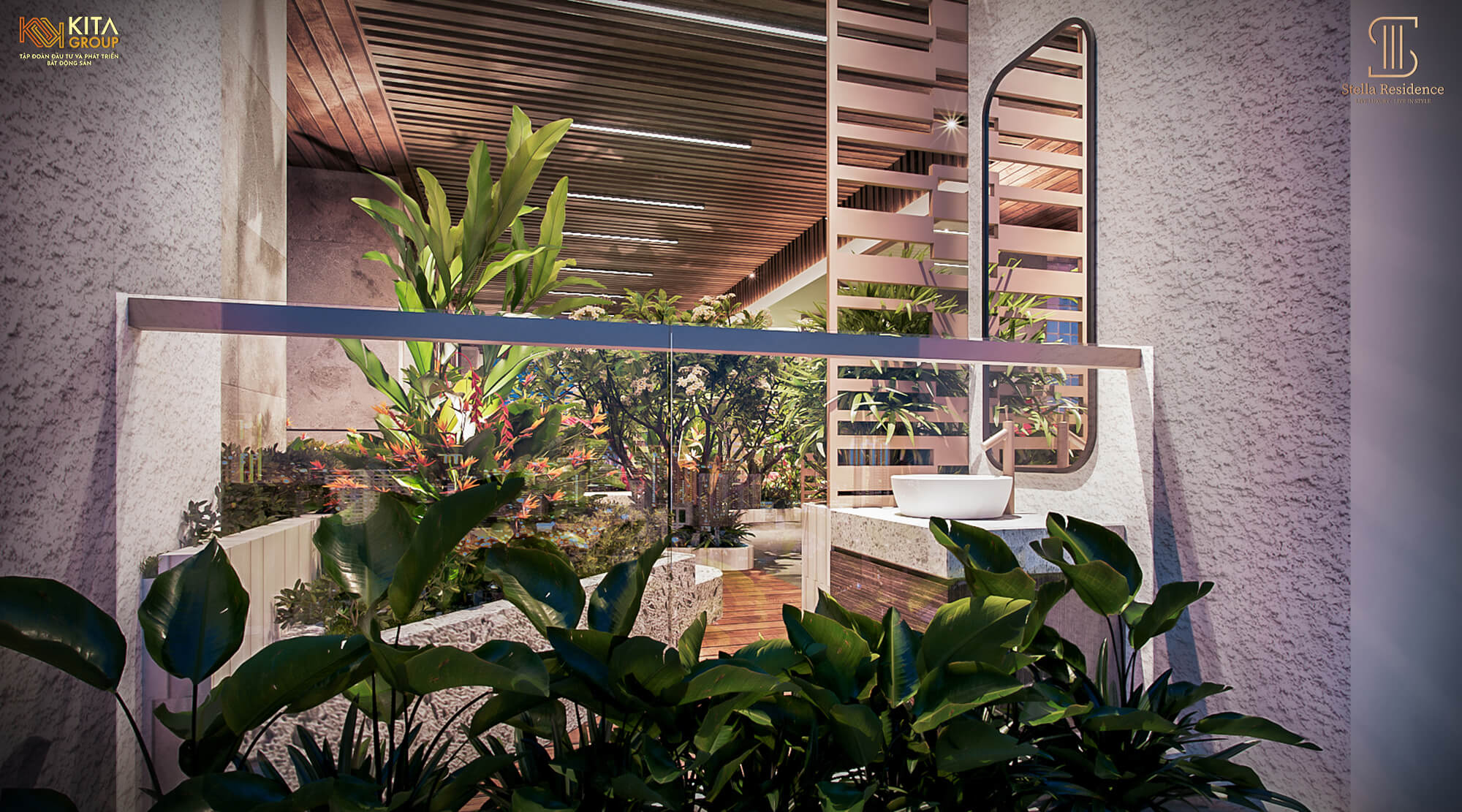 Nội khu dự án Stella Residence