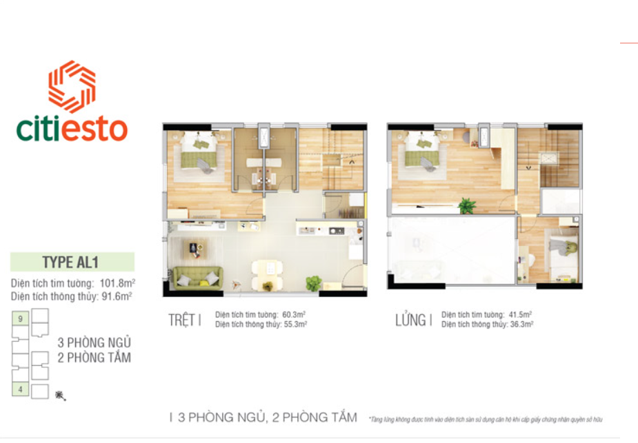 Mặt bằng Type AL1
