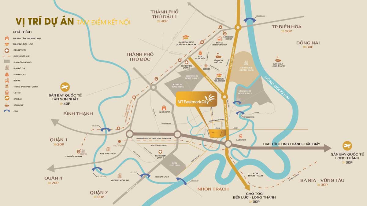 Vị trí dự án MT Eastmark City