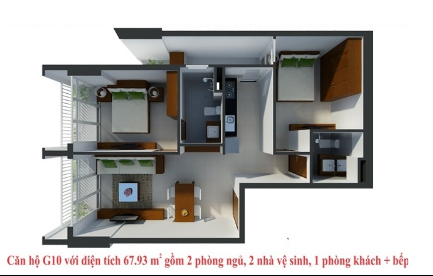 Mặt bằng Căn G10