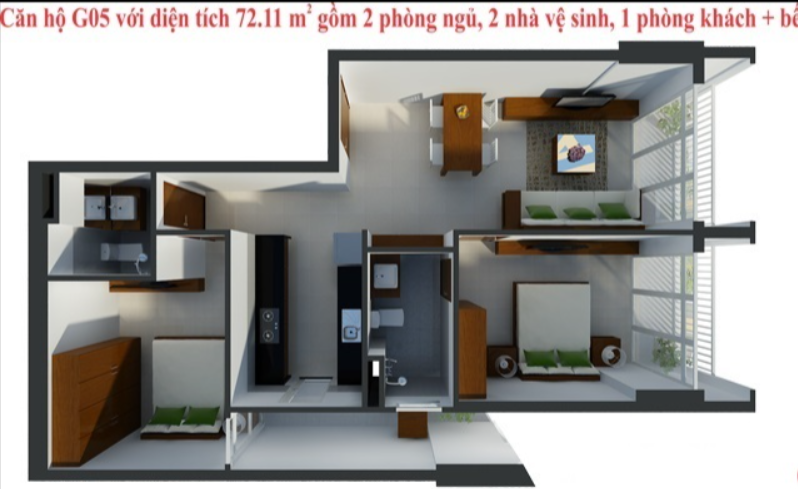 Mặt bằng Căn G05