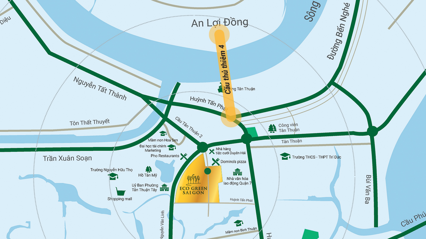 Vị trí dự án Eco Green Sài Gòn