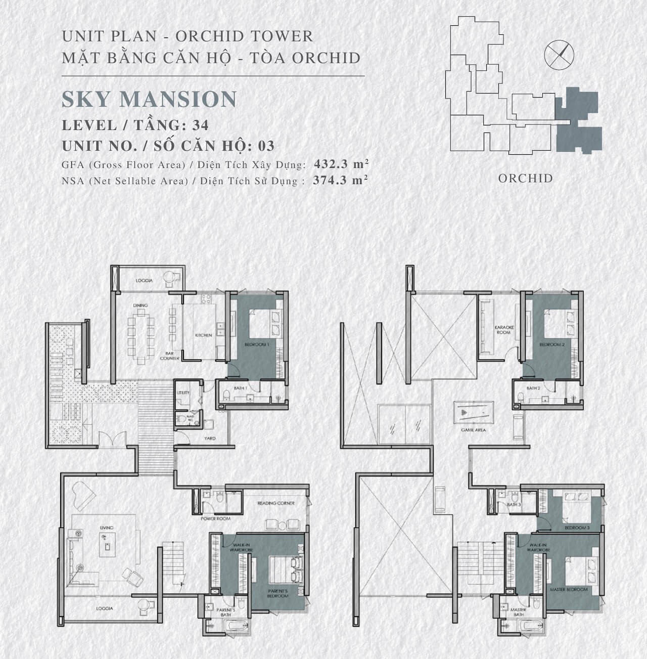 Mặt bằng Sky Mansion số 3