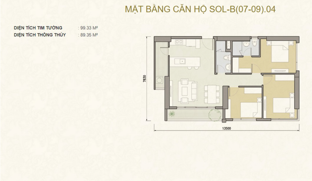 Mặt bằng Căn B.04