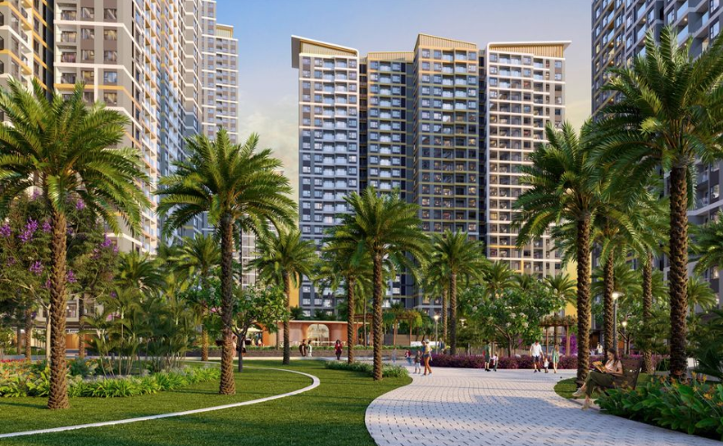 Nội khu dự án Glory Heights