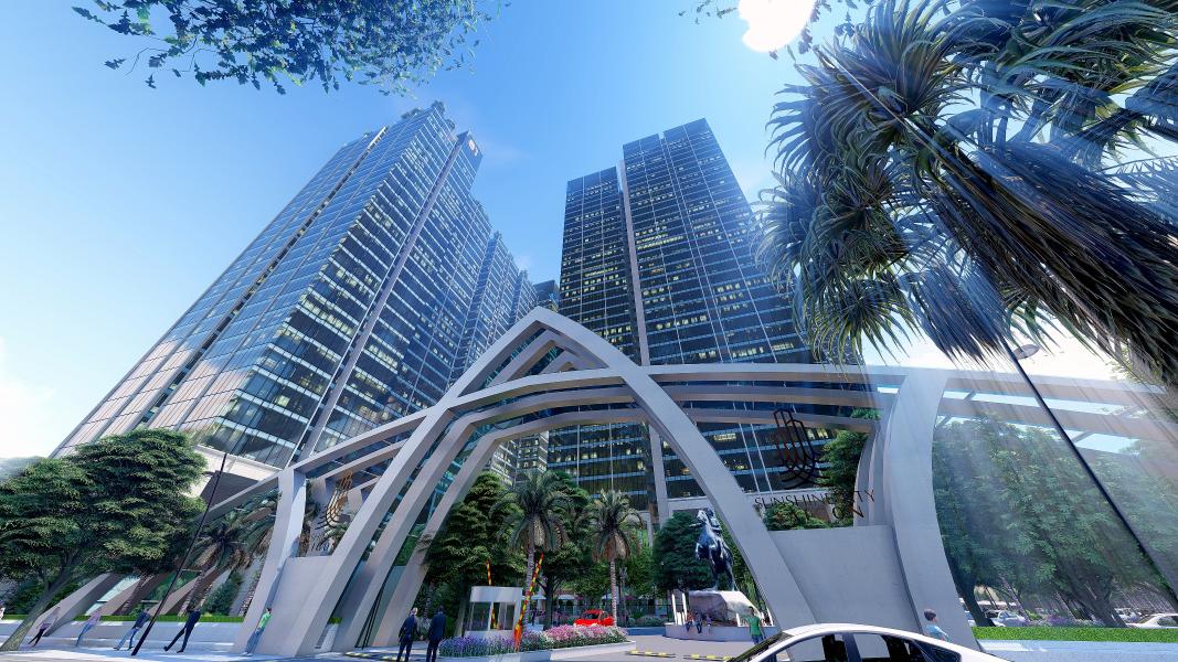Cổng dự án Sunshine City Sài Gòn
