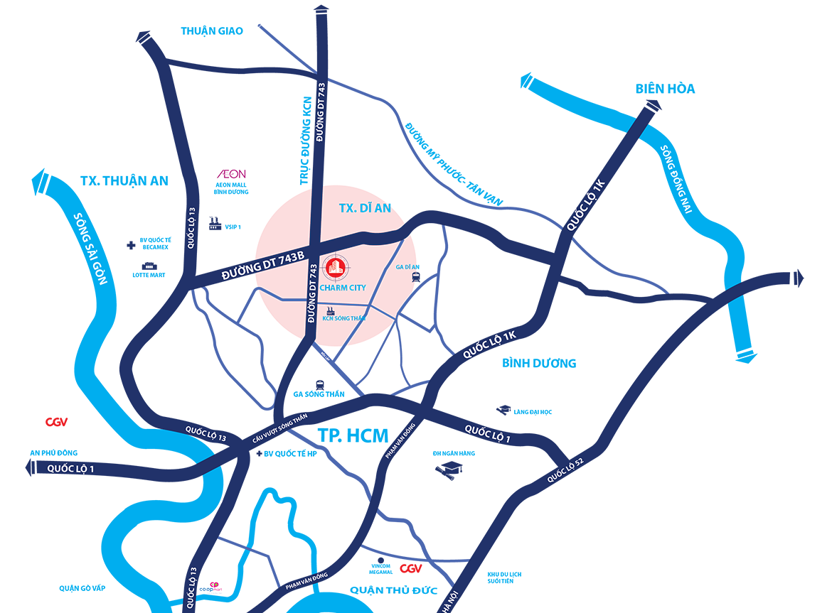 Vị trí dự án Charm City