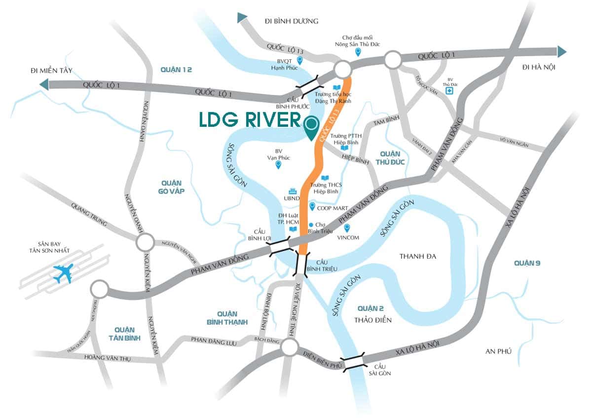 Vị trí dự án LDG River