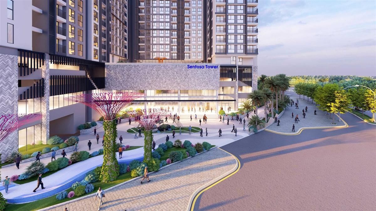 Mặt tiền dự án Grand Sentosa