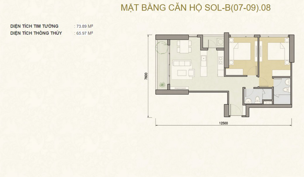 Mặt bằng Căn B.08