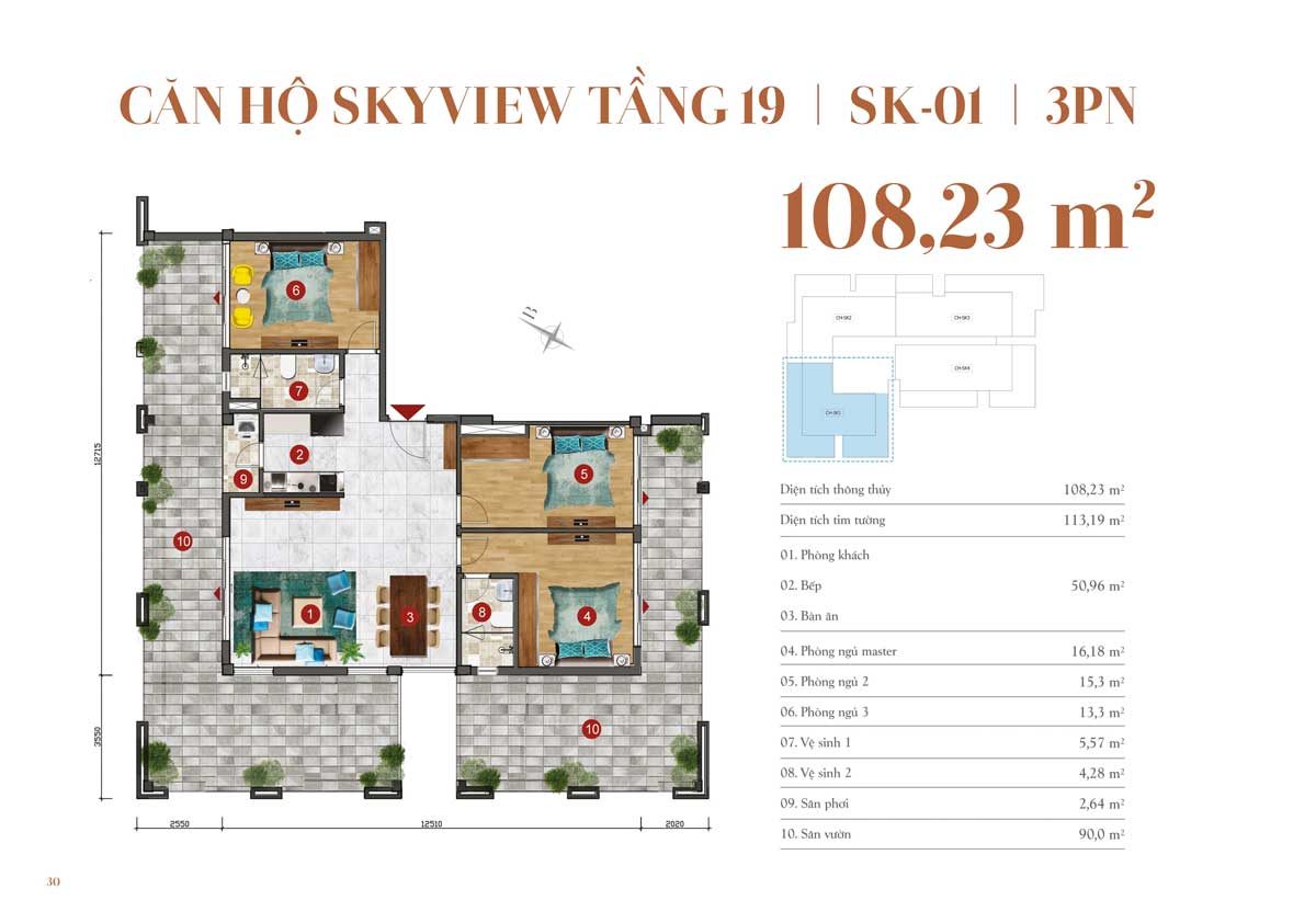 Mặt bằng Căn SK-01