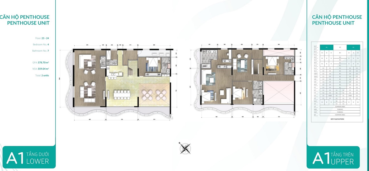 Mặt bằng Penthouse