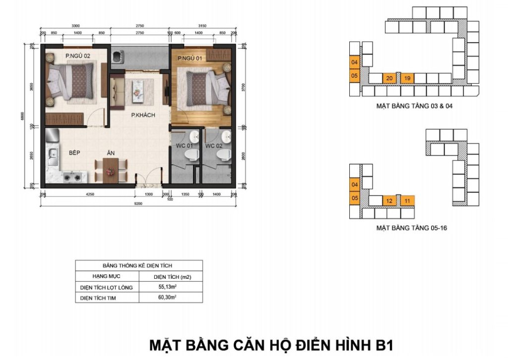 Mặt bằng B1
