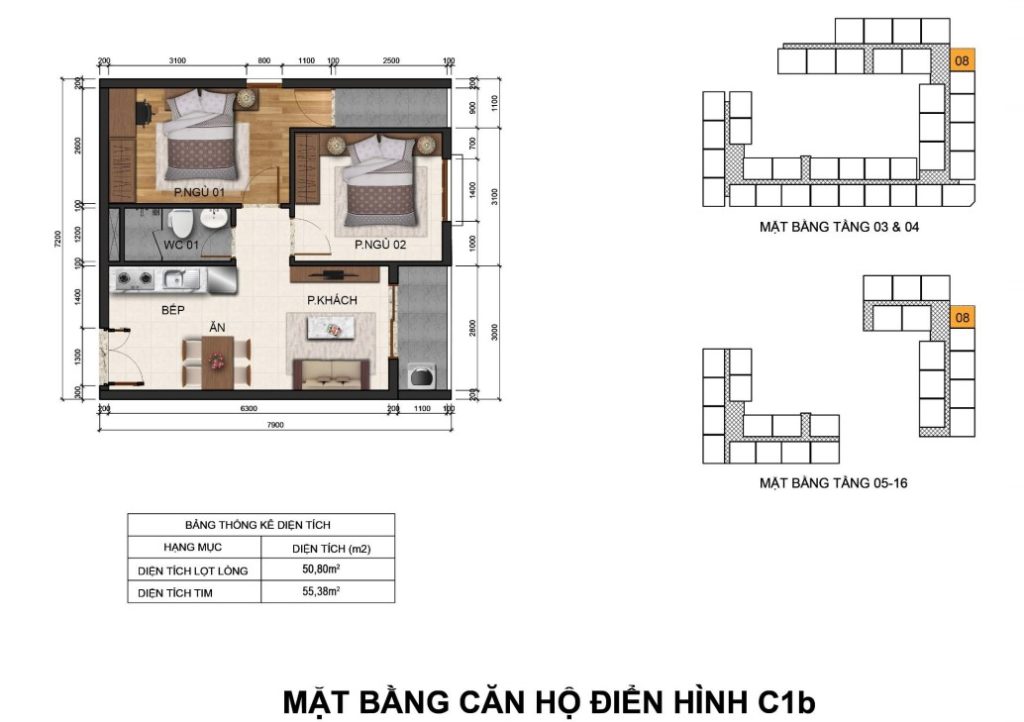 Mặt bằng C1b