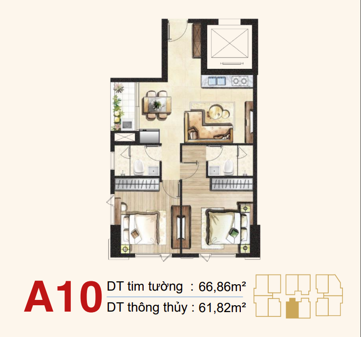 Mặt bằng Căn A10