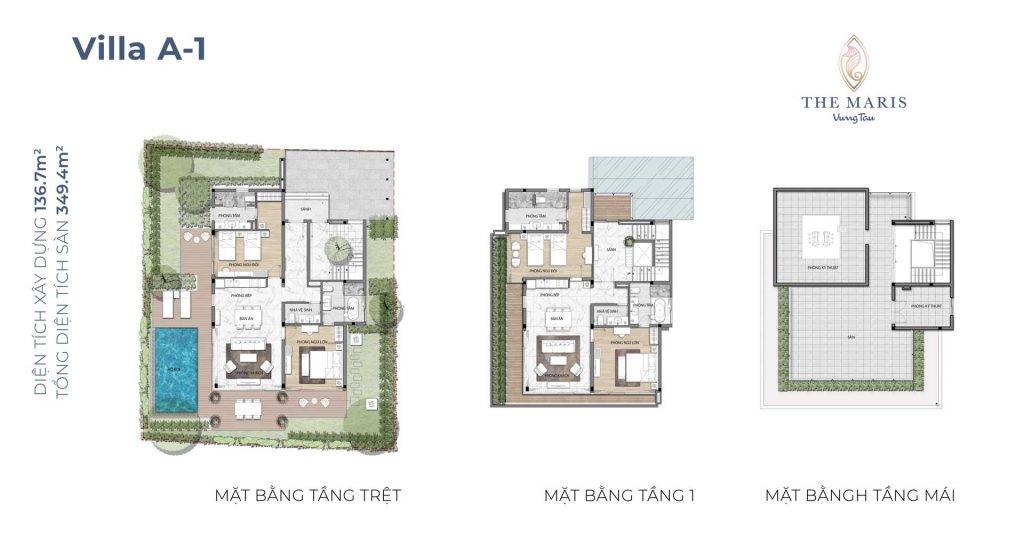 Mặt bằng Villa A1