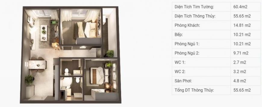 Mặt bằng CH 1