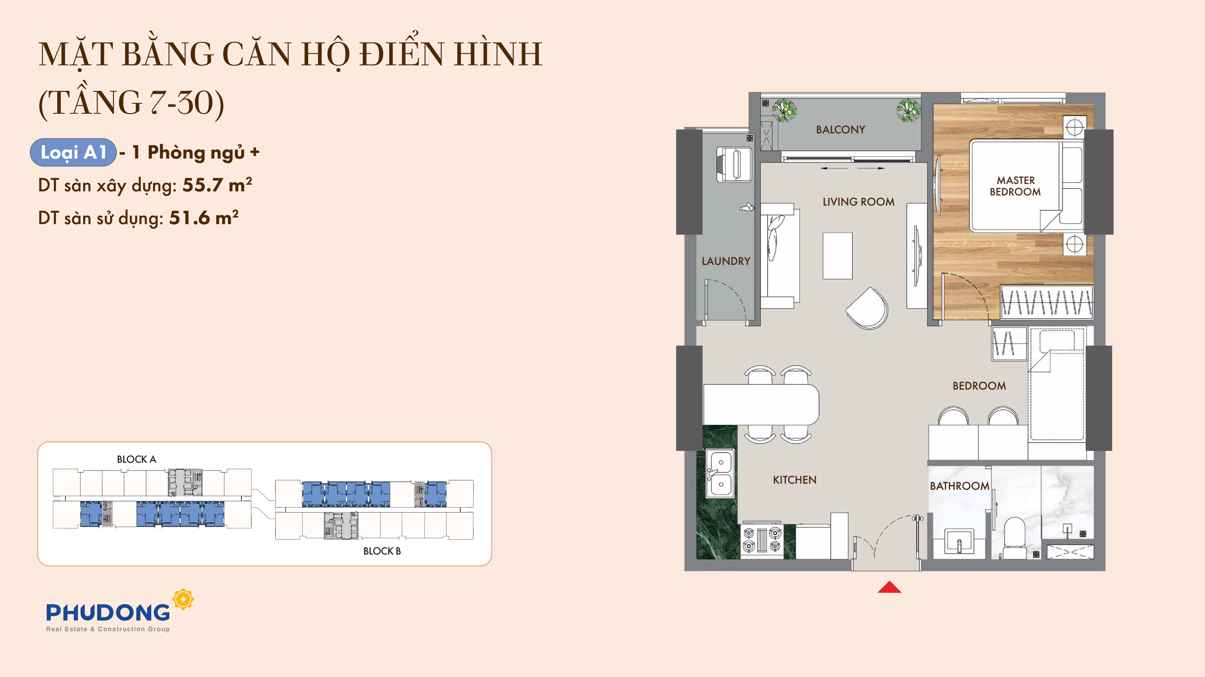 Mặt bằng Căn A1