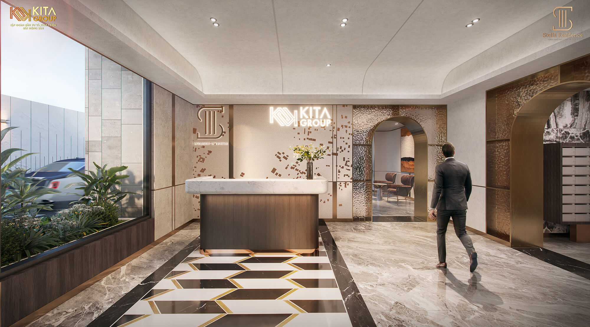 Nội khu dự án Stella Residence