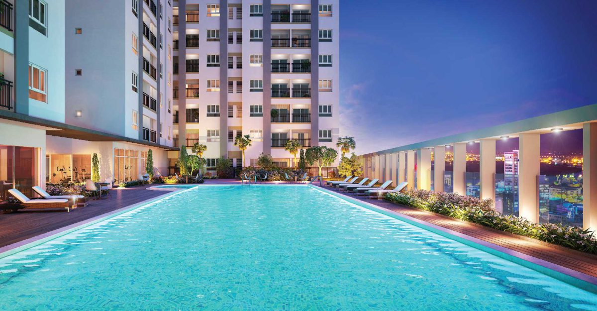Hồ bơi dự án Moonlight Residences