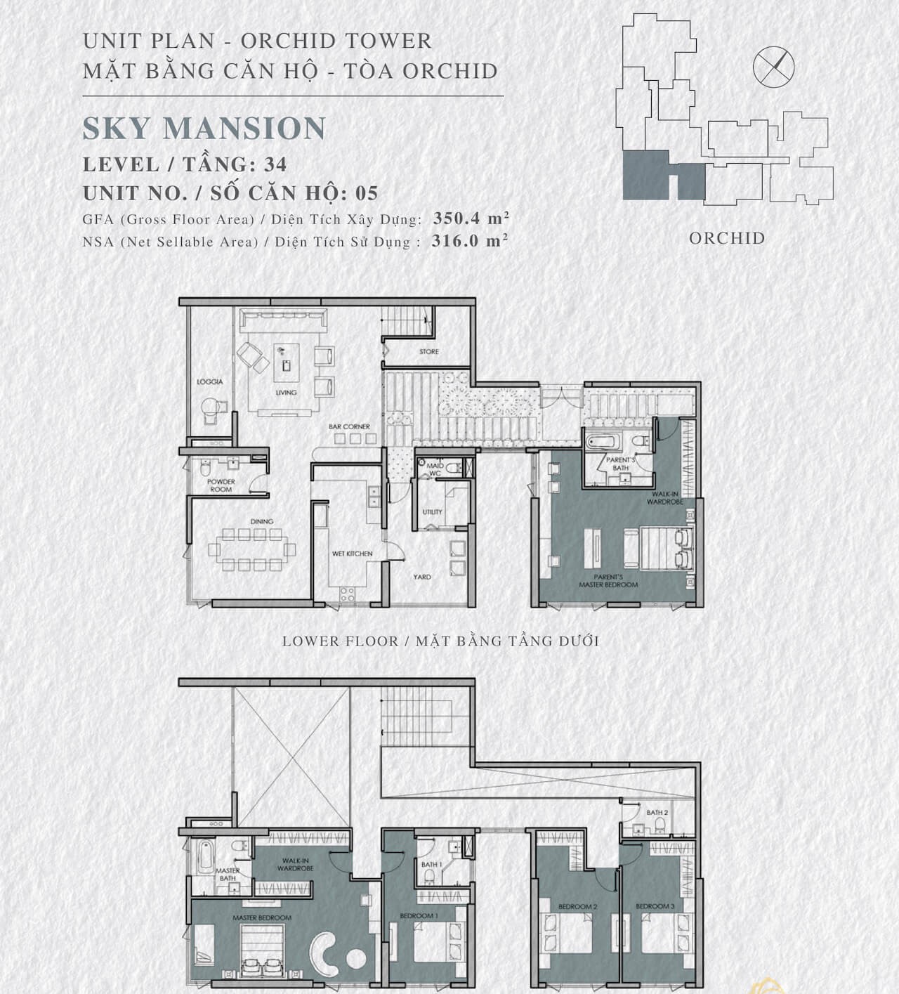 Mặt bằng Sky Mansion số 5