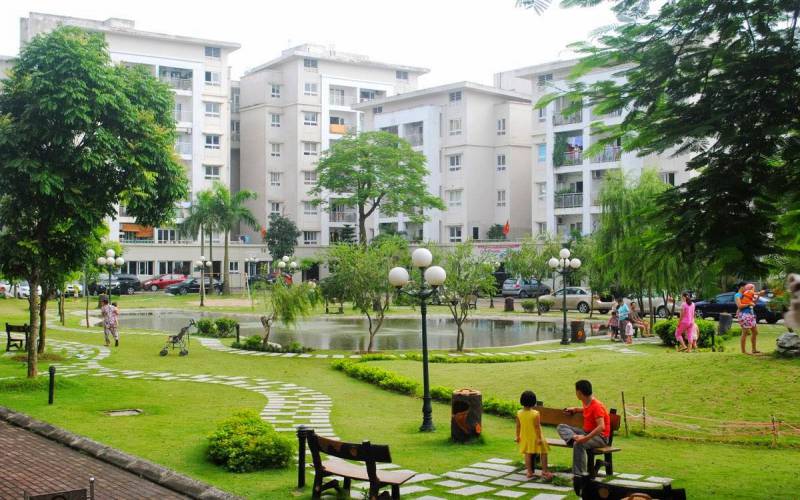 Nội khu dự án Conic Skyway Residence