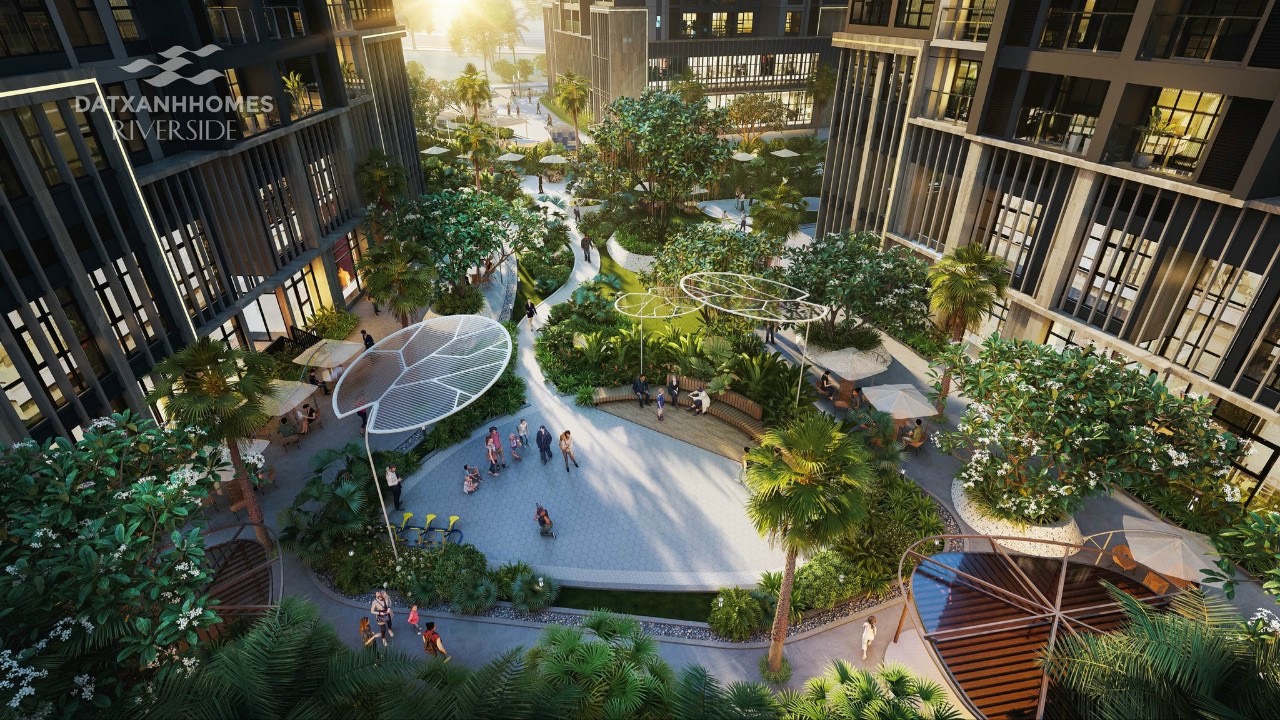 Nội khu DatXanhHomes Riverside