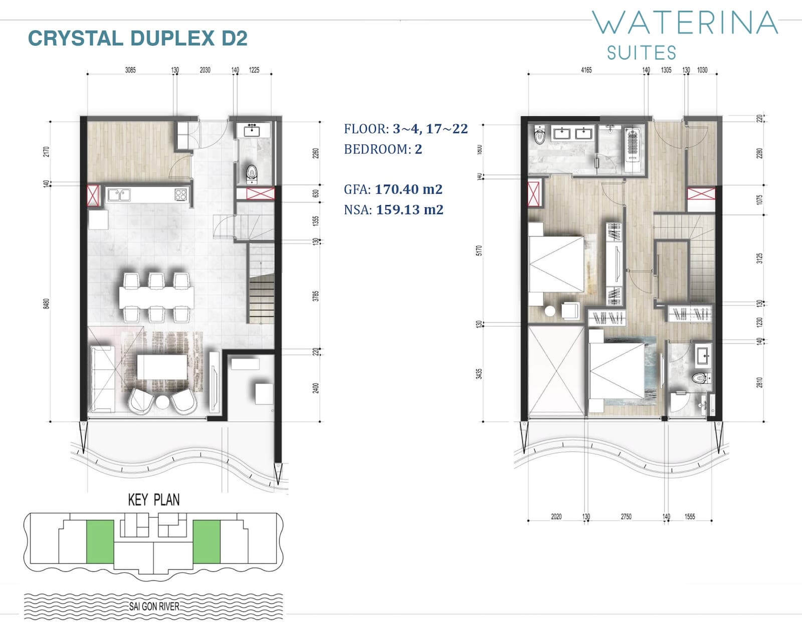 Mặt bằng Crystal Duplex D2
