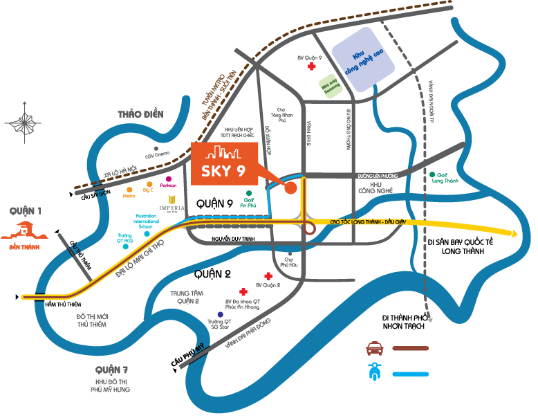 Vị trí dự án Sky 9