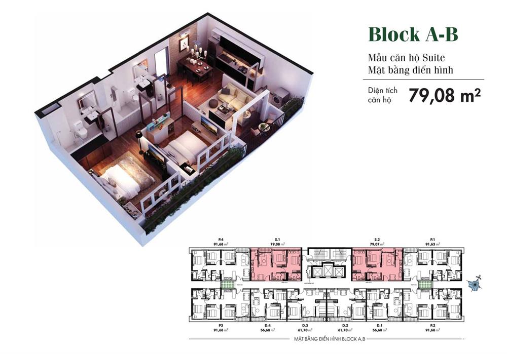 Mặt bằng Căn Suite