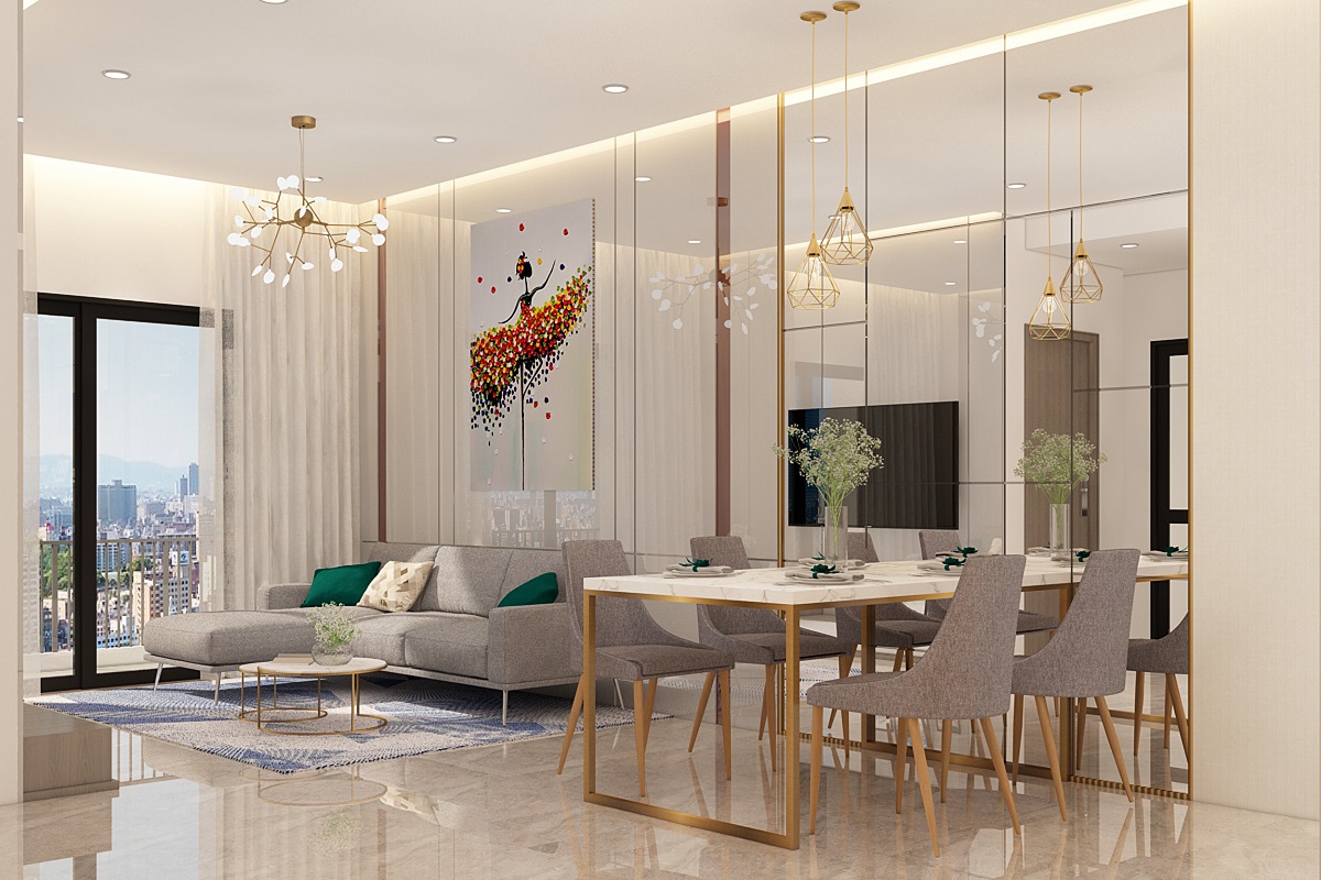 Phối cảnh căn hộ mẫu dự án Saigon Asiana