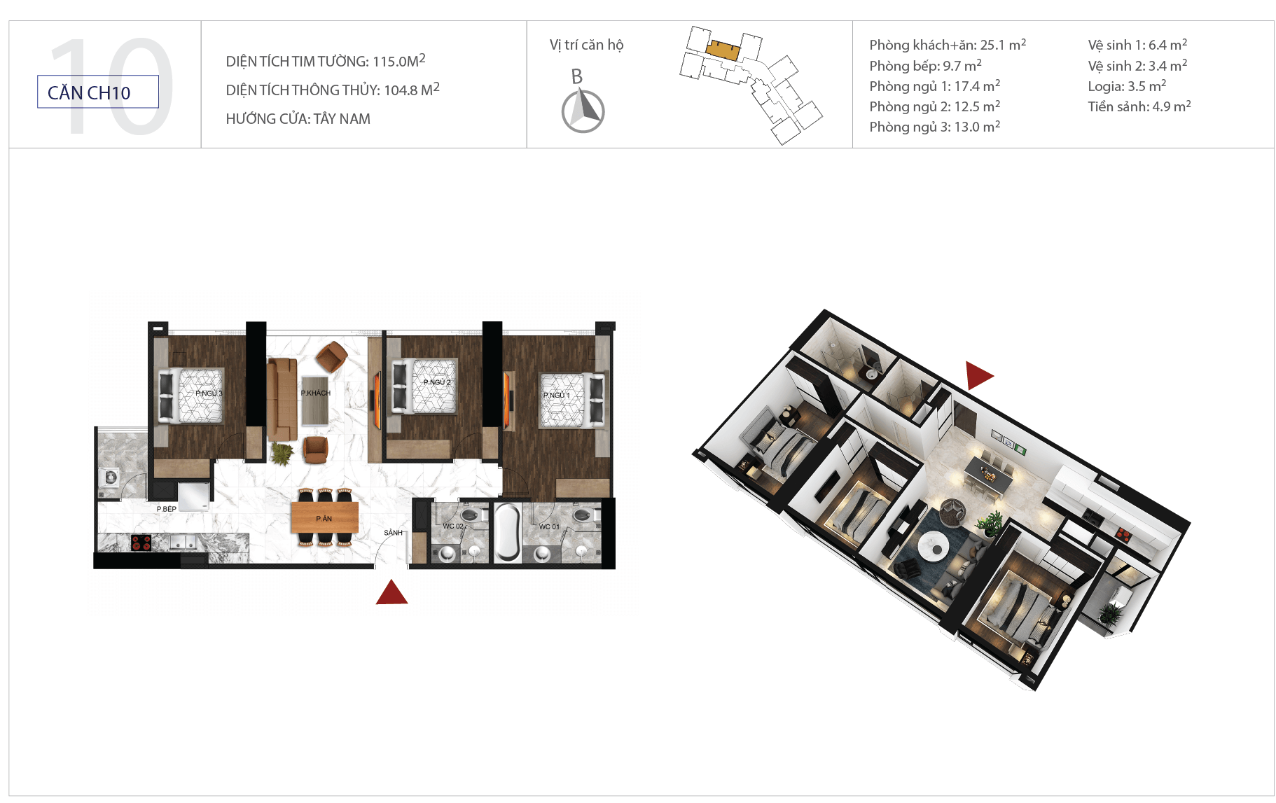 Mặt bằng CH10 (Block S3)